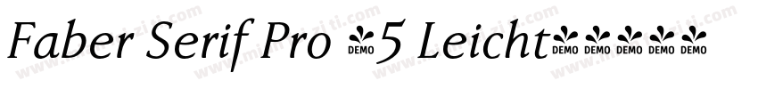 Faber Serif Pro 45 Leicht字体转换